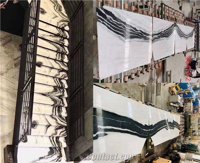 China Sonal White Marble Tiles Slabs,China Panda White Slab