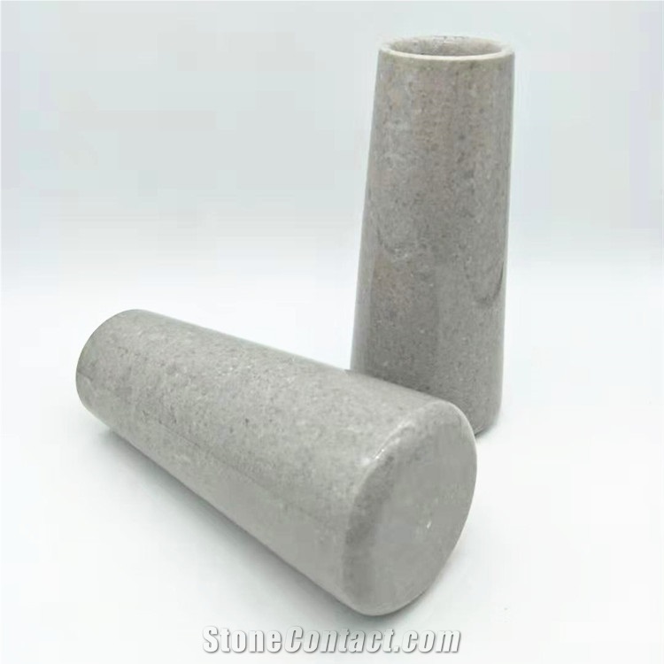 Cinderella Grey Marble Stone Home Hotel Decor Flower Vase