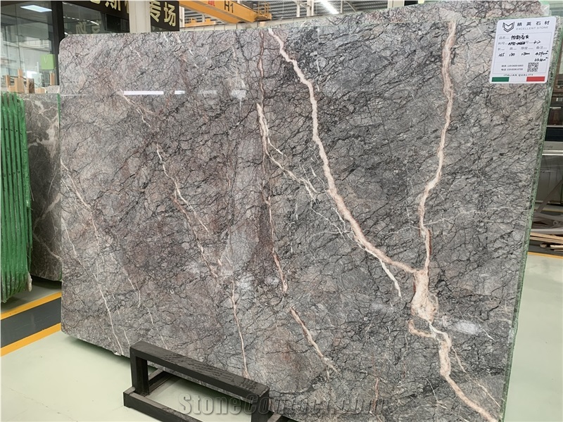 Fior Di Bosco Grey Marble White Vein Slabs