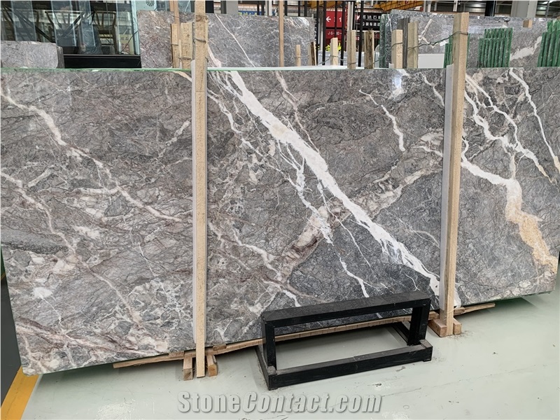 Fior Di Bosco Grey Marble White Vein Slabs