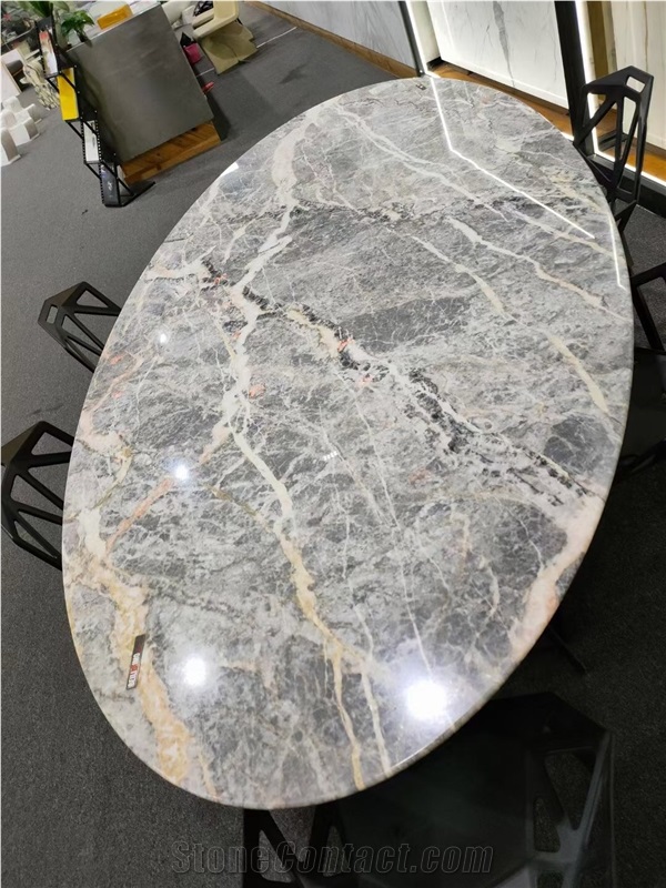 Fior Di Bosco Grey Marble White Vein Slabs
