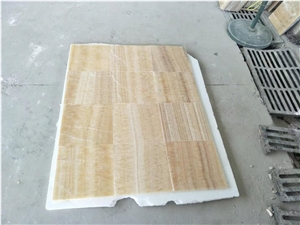 Honey Onyx Backlit Stone Wall Tiles