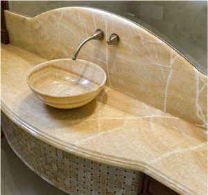 Honey Onyx Backlit Stone Wall Tiles