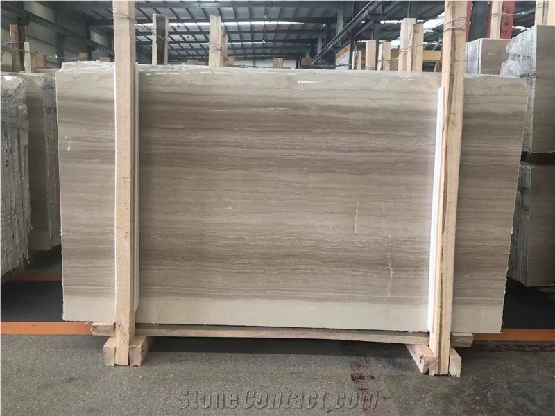 Italian Beige Color Wooden Marble Serpeggiante