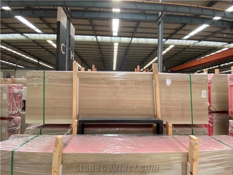 Italian Beige Color Wooden Marble Serpeggiante