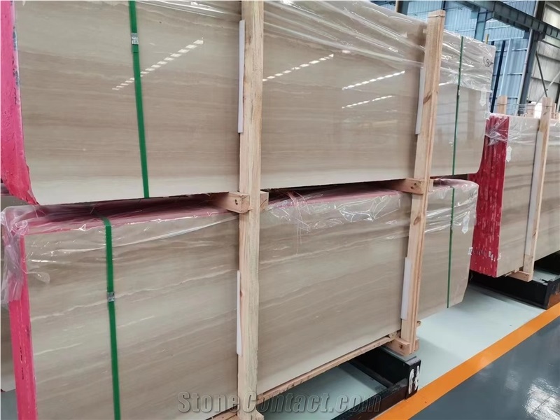 Italian Beige Color Wooden Marble Serpeggiante
