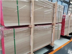 Italian Beige Color Wooden Marble Serpeggiante