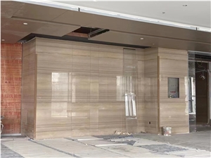 Italian Beige Color Wooden Marble Serpeggiante