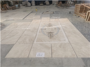 Marble Waterjet Cut Medallion Round Pattern