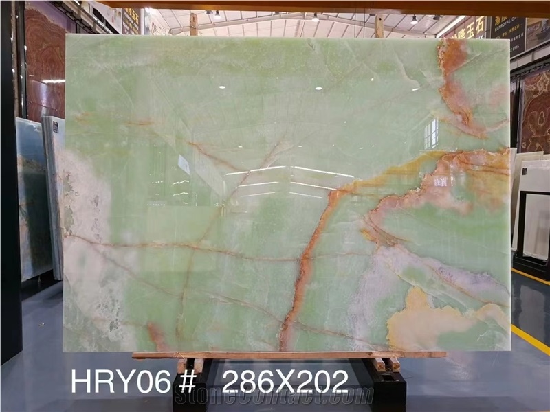 Natural Light Green Onyx Stone Backlit Tiles