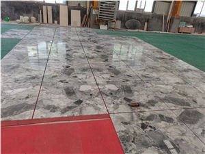 Natural Terrazzo Stone Panda White Marble Floor Tiles