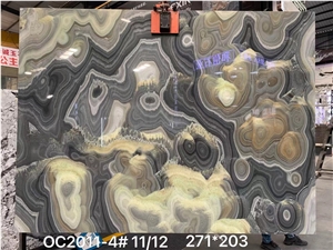 Valley Onyx Slabs Background Backlit Wall