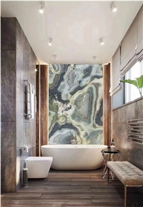 Valley Onyx Slabs Background Backlit Wall