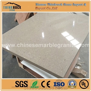 Artificial Beige Quartz Stone Slabs & Tiles
