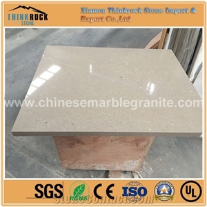 Artificial Beige Quartz Stone Slabs & Tiles