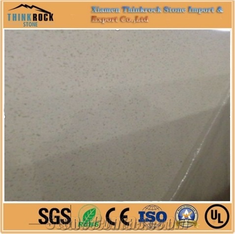 Artificial Beige Quartz Stone Slabs & Tiles
