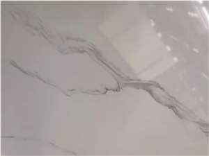 Artificial Stone Carrara White Quartz Wall Floor Tile Home