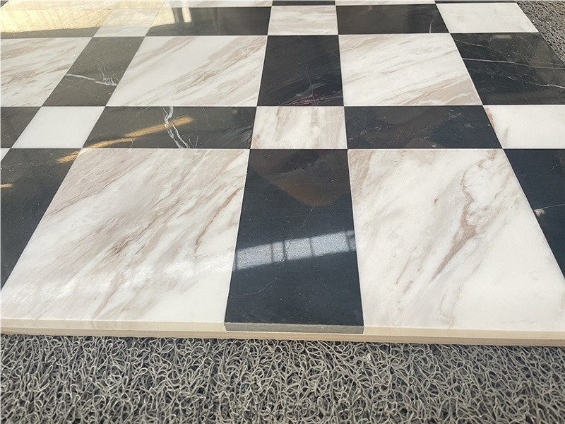 Black And White Marble Composite Ceramic Tile Wall Floor