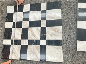 Black And White Marble Composite Ceramic Tile Wall Floor