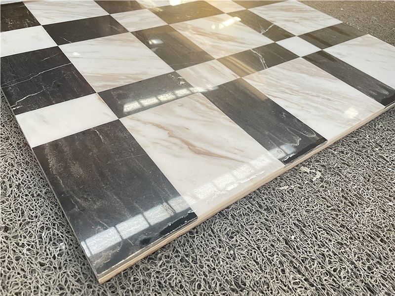 Black And White Marble Composite Ceramic Tile Wall Floor