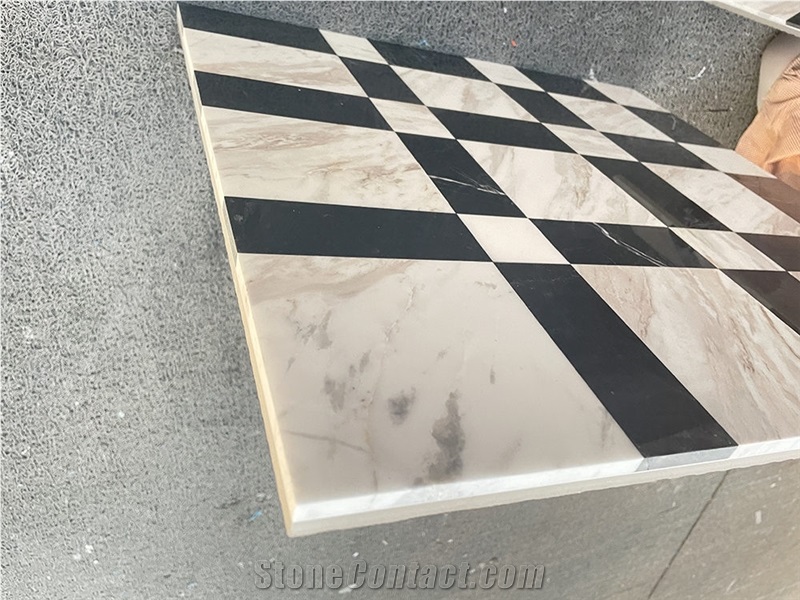 Black And White Marble Composite Ceramic Tile Wall Floor