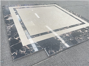 Marble Composite Aluminum Honeycomb Elevator Floor Tiles