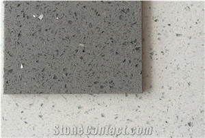 Polished Grey Artificial Quartz Slabs And Tiles