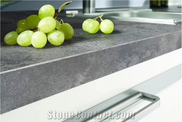 Polished Grey Artificial Quartz Slabs And Tiles