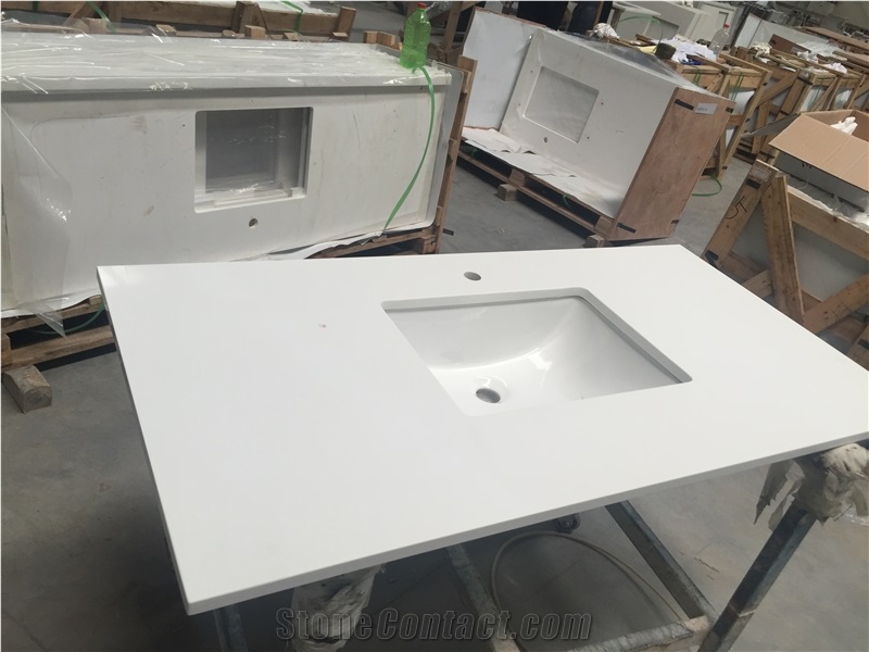 Pure White Quartz Artificial Stone