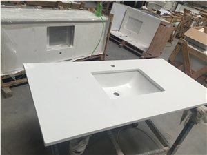Pure White Quartz Artificial Stone