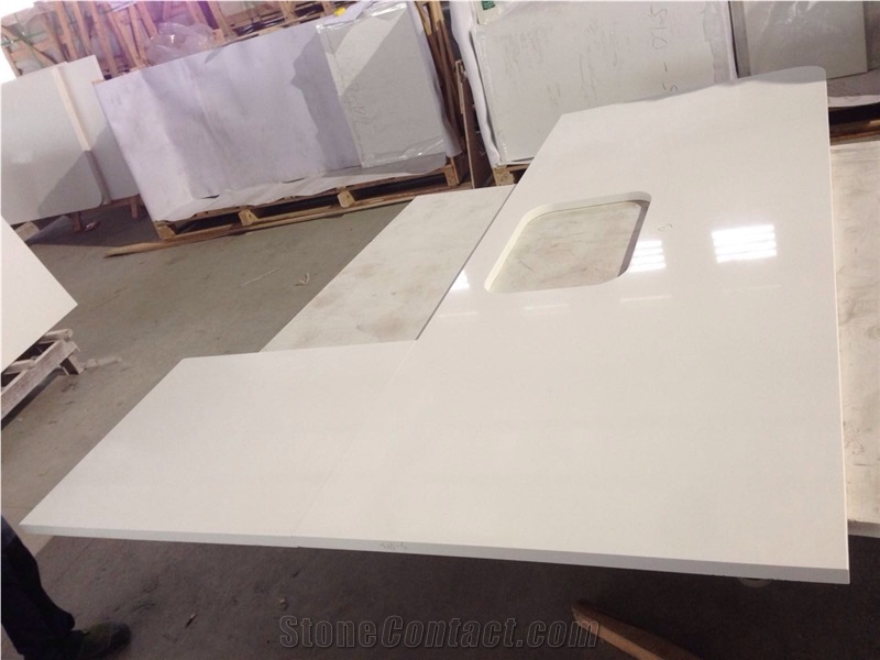 Pure White Quartz Artificial Stone