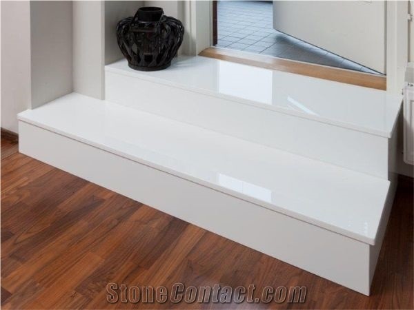 White Nano Glass Crystallized Stone Slabs