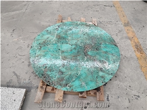 Amazonita Granite Amazonita Green Granite Round Table Top