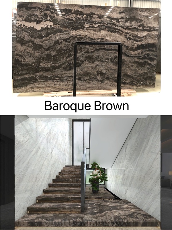 Baroque Brown Marble Slabs