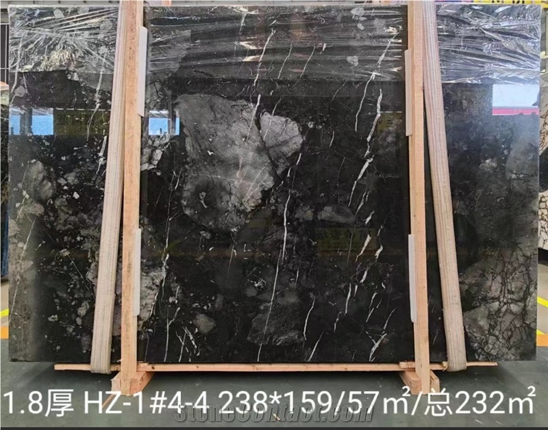 Berlin Dark Grey Marble Slab
