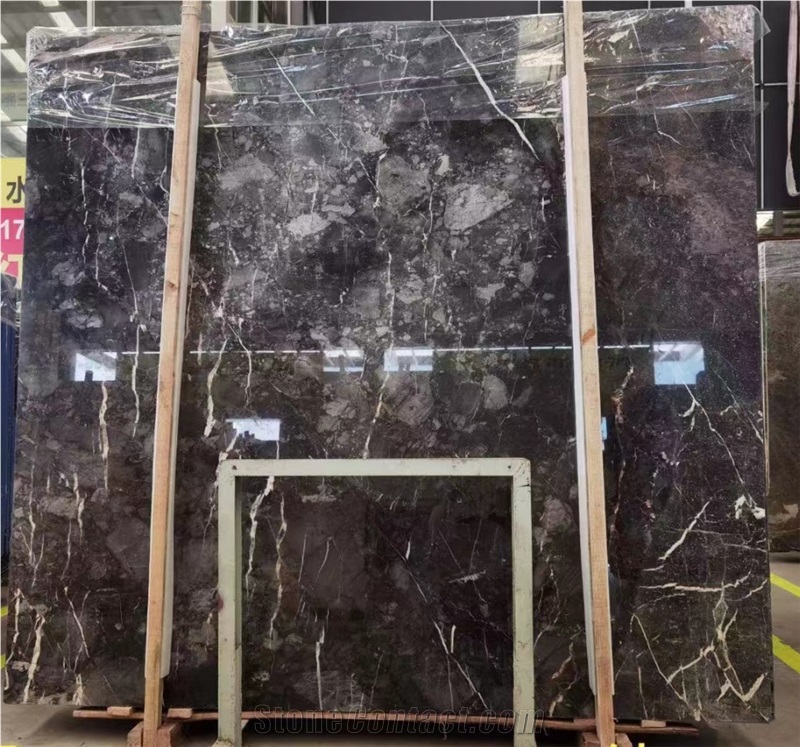 Berlin Dark Grey Marble Slab