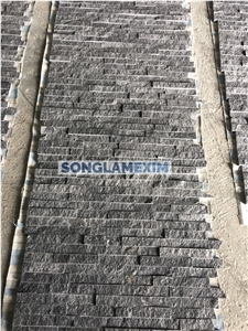 Crystal Black Marble Stacked Stone