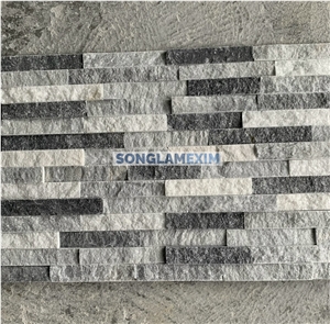 Mix Color Stacked Stone Wall Cladding Panels