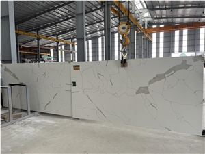 EGA5004 Calcacatta White Quartz Slabs