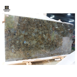 Natural Semi Precious Stone Slab Labradorite Tile