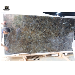 Natural Semi Precious Stone Slab Labradorite Tile