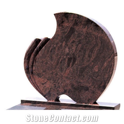 Indian Aurora Granite Tombstone