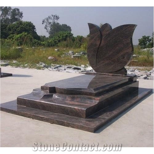 Polished Granite Tombstone