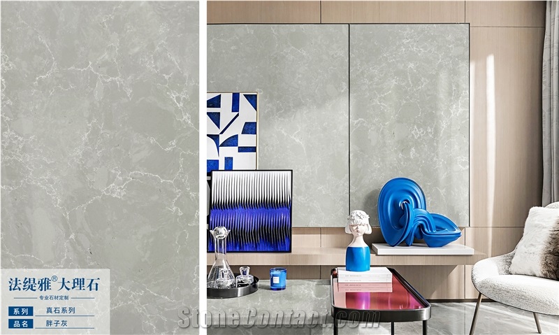 Custom Indoor New Design Imitate Grey Quartz Bath Countertop