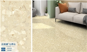Fatiya Artificial Marble Aggregate Beige Floor Wall Slabs