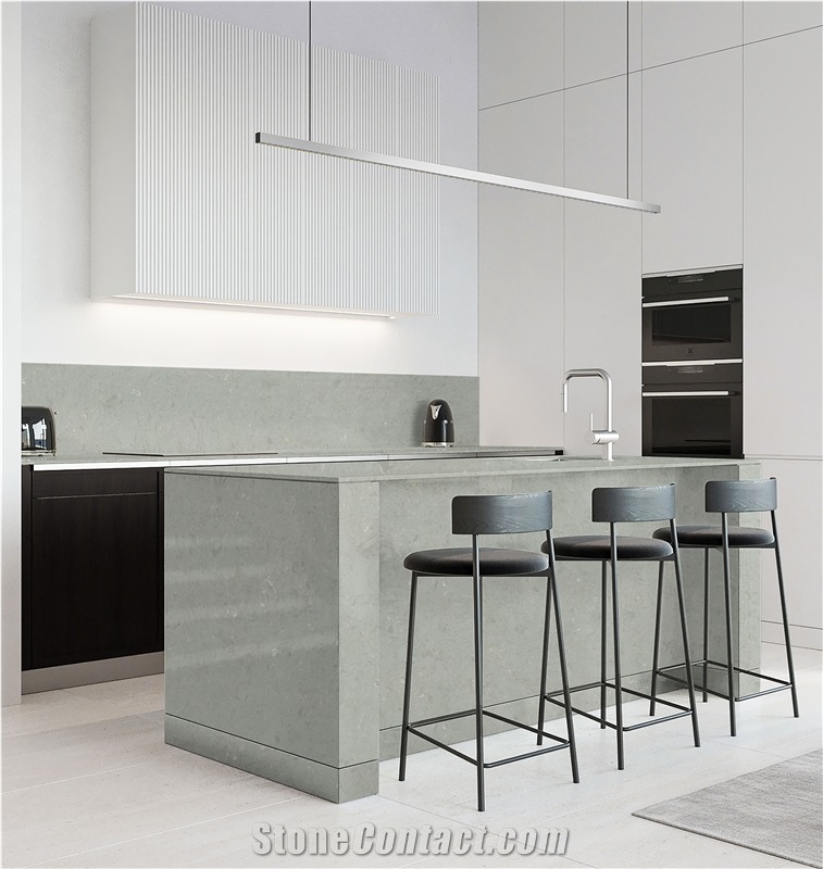 Fatiya Artificial Marble New Design Grey Marble Slab