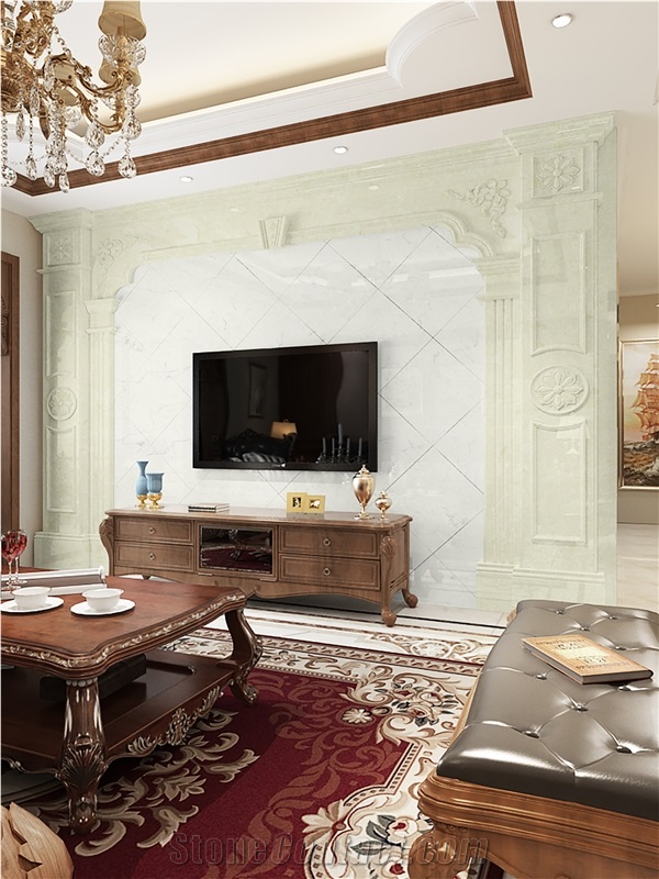 Fatiya Artificial Marble New Design Super Aran White Slab