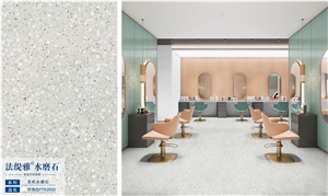 Fatiya Artificial Terrazzo White Slab Wall Tile Floor Tile