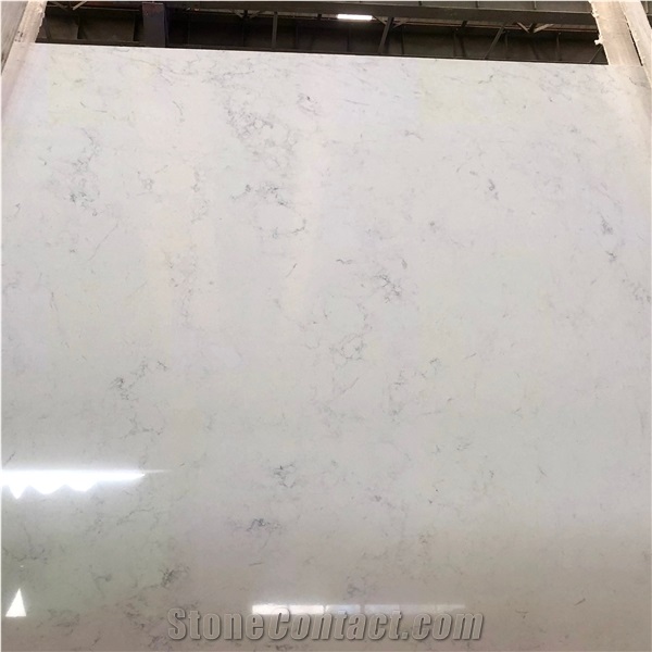 Fatiya White Artificial Marble White Wall Decoration Slab