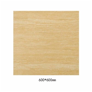 Beige Wood Vein Porcelian Tiles Living Room Flooring